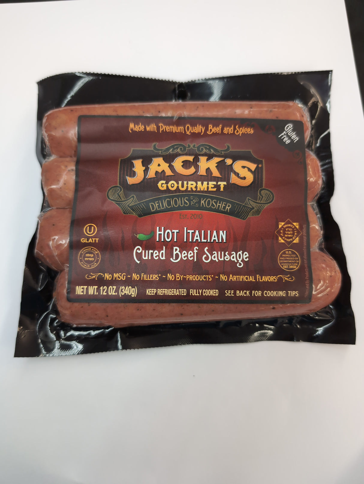 Jack's Gourmet Hot Italian Sausage