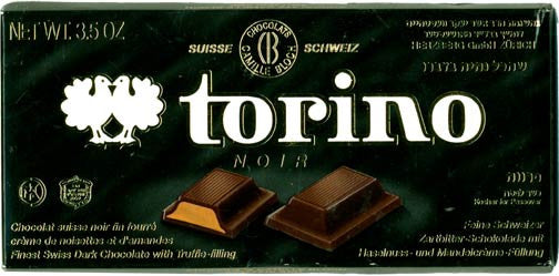 Torino Parve Chocolate Bar $5.98/ea