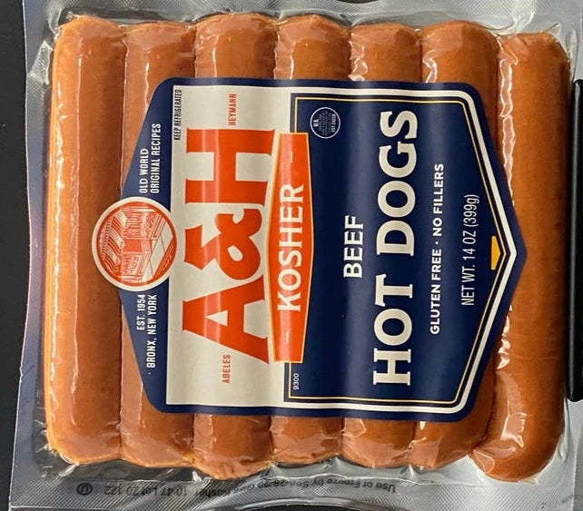 A&H Packaged Franks: $13.98/ ea