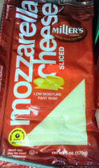 Miller Sliced Mozz. Cheese $5.59/ea